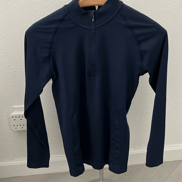 Alphalete Tops - Alphalete Amplify Navy Quarter Zip Pullover